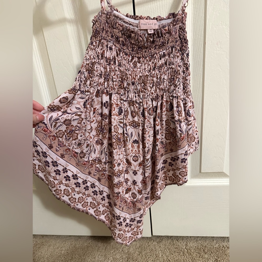 Floral triangle tank top